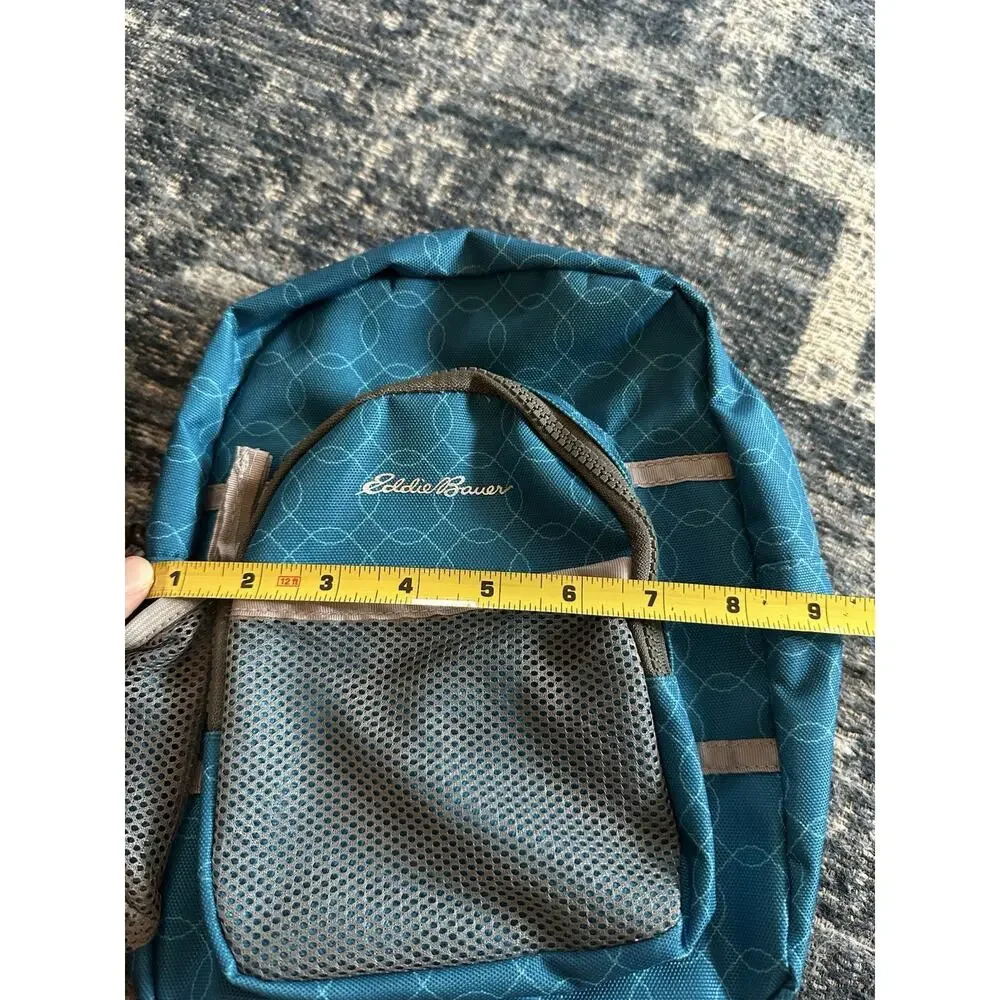Eddie Bauer Mini Small Blue Stowaway Backpack 12x 8 harness tether toddler leash
